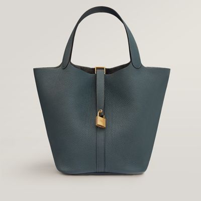 国内発送【Bleu Pale】エルメス Picotin Lock PM 18 エルメス ピコタンロックPM/18 ブルーペール トリヨンクレマンス